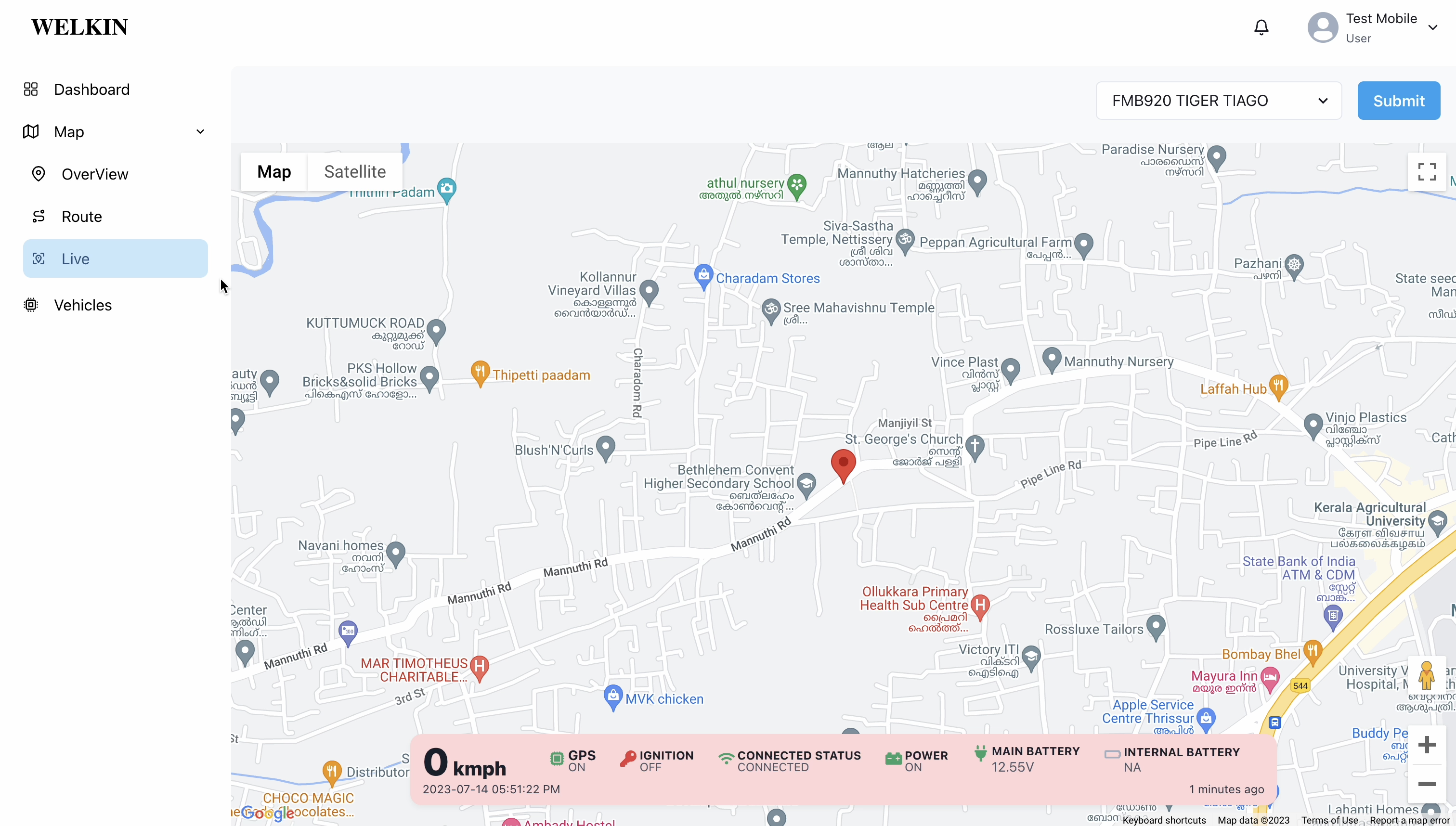 Welkin Fleet Tracking